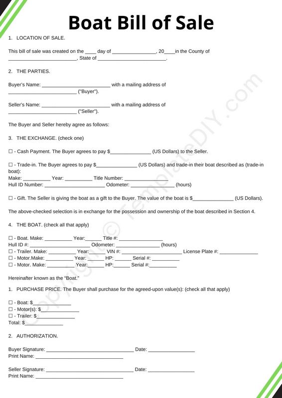 Boat receipt theme