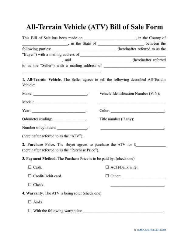 Mobile Home Receipt